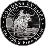 2022 Goddess Europa 1oz Silver Coin