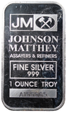 Johnson Matthey 1oz Silver Minted Bar