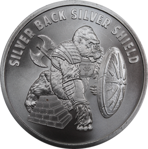 2023 Silver Backed Silver Shield BU 1oz Silver Round