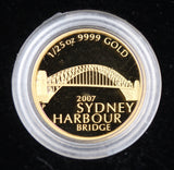 2007 Sydney Harbour Bridge 1/25oz Gold Coin