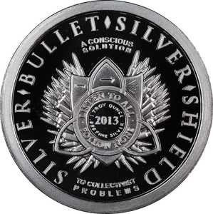 2013/14 Silver Bullet Silver Shield New Years 1oz Round