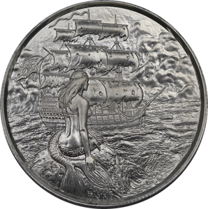 Privateer Collection - Siren Ultra High Relief 2oz Silver Round