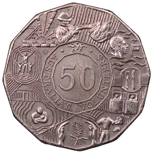 2003 Year of Volunteers 50c Coin