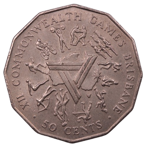 1982 Commonwealth Games 50c Coin