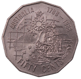 1988 Bicentenary 50c Coin