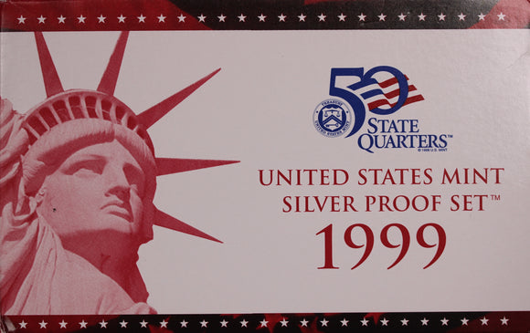 USA 1999 Silver Proof State Quarters Set