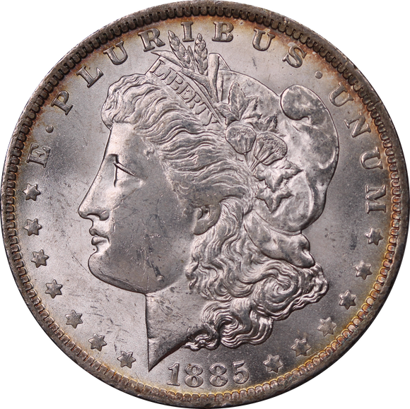USA 1885O Silver Morgan Dollar EF