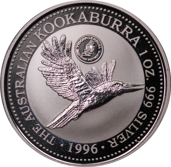 1996 Kookaburra Naming of Swan River and Rottnest Island Privy 1oz Silver Coin