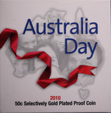 2010 Australia Day 50c Silver Proof Coin