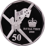 2000 QEII Royal Visit 50c Silver Proof Coin