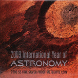 2009 International Year of Astronomy Meteorite Silver Proof Coin