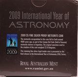 2009 International Year of Astronomy Meteorite Silver Proof Coin