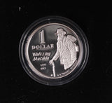 1995 Sterling Silver $1 Proof Waltzing Matilda Coin