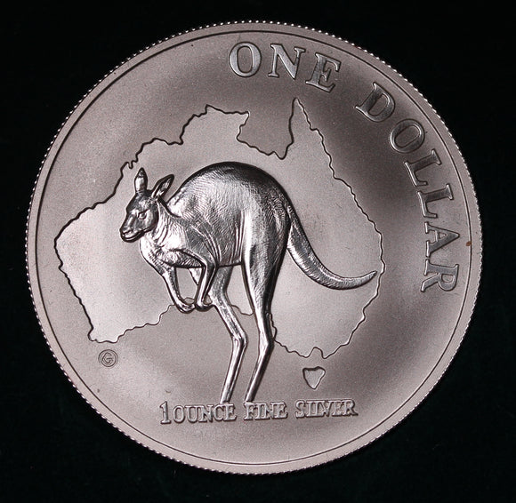 2000 Kangaroo 1oz Frosted Uncirculated Silver Coin