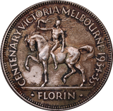 1934/35 Centenary Florin EF