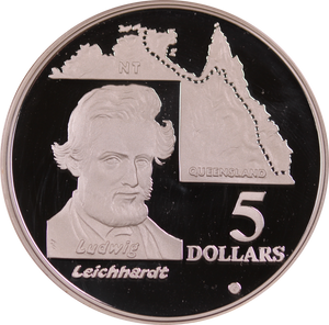 1994 Silver $5 Explorers - Ludwig Leichhardt