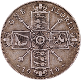 GB 1916 Florin Circulated