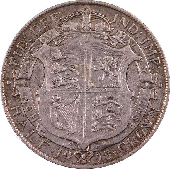 GB 1915 Half Crown Circulated