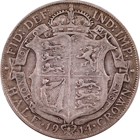 GB 1914 Half Crown Circulated