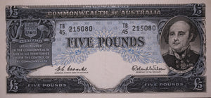 Five Pounds 1960 Coombs/Wilson gEF