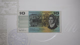 1991 Banknote 25th Anniversary Of Decimal Currency Presentation Folder