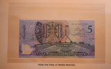 1992 NPA First and Last $5 Banknote First Day of Issue Embossed Deluxe Folder