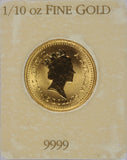 1987 Little Hero 1/10oz Gold Nugget Coin