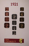 1920 & 1921 The Australian Square Pattern Collection Coin Set