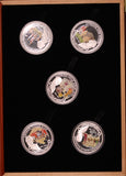 2008 Early Governors of Australia 1oz Silver Proof 5 Coin Collection