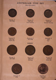 Australian Pre Decimal Type Set Dansco Album (Missing Centenary Florin)