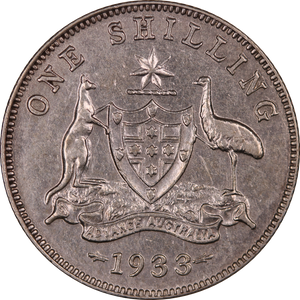 1933 Shilling VF