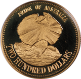 1989 The Pride of Australia Filled-Neck Lizard $200 Gold Proof Coin