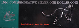 1994 Sydney Coin Fair $1 Silver Proof Coin