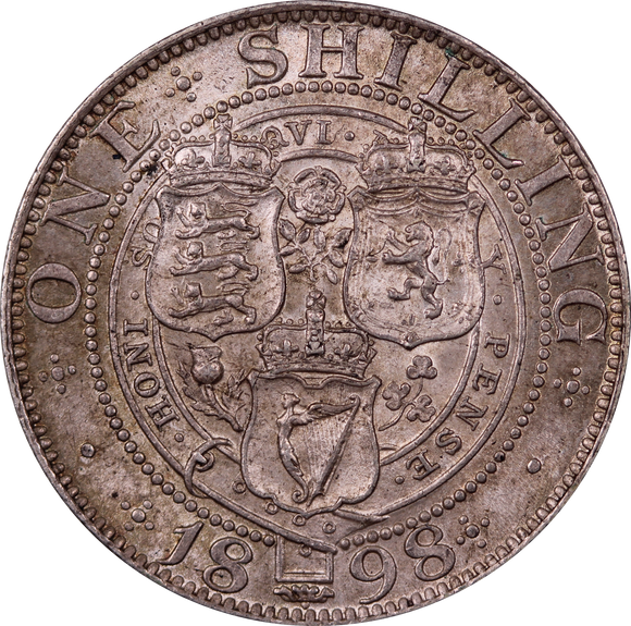 1898 GB Shilling aEF