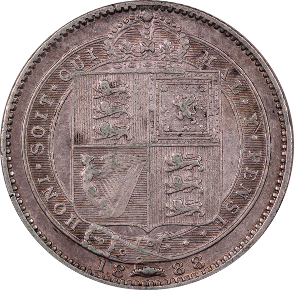 1888 GB Shilling aVF