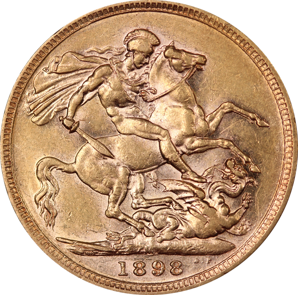 1898 Melbourne Mint Gold Sovereign gEF