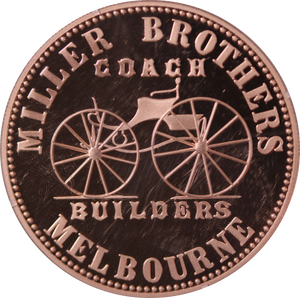 History of Australian Coinage 1862 Miller Bros Penny Token