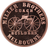 History of Australian Coinage 1862 Miller Bros Penny Token