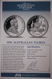 History of Australian Coinage 1910 Australian Florin