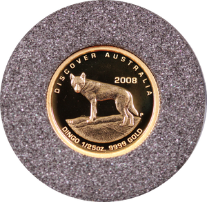 2008 Dingo 1/25oz Gold Proof Coin