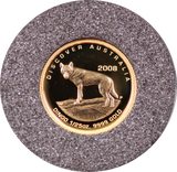 2008 Dingo 1/25oz Gold Proof Coin