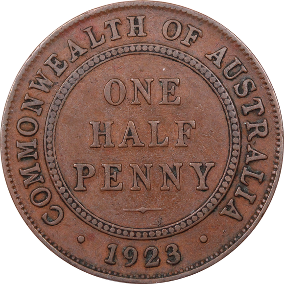 1923 Halfpenny Fine (Damaged)