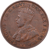 1923 Halfpenny good Fine