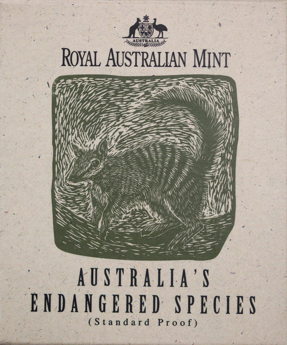 1995 Australia's Endangered Species - Numbat - $10 Silver Proof Coin