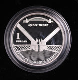 2007 $1 75th Anniversary Sydney Harbour Bridge $1 Fine Silver Proof Coin