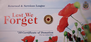 2012 Red Poppy UNC on RSL Card