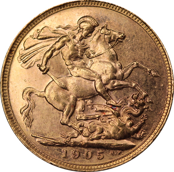 1905 Melbourne Mint Sovereign aUNC
