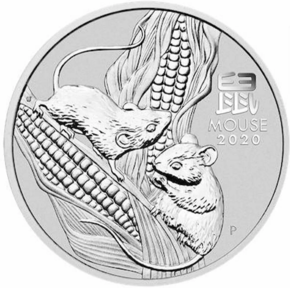 2020 1oz Silver Year of the Mouse