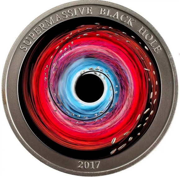 2017 Supermassive Black Hole 1oz Silver Coin