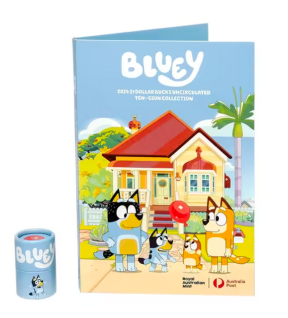 2024 $1 Bluey Coin Tube and Folder